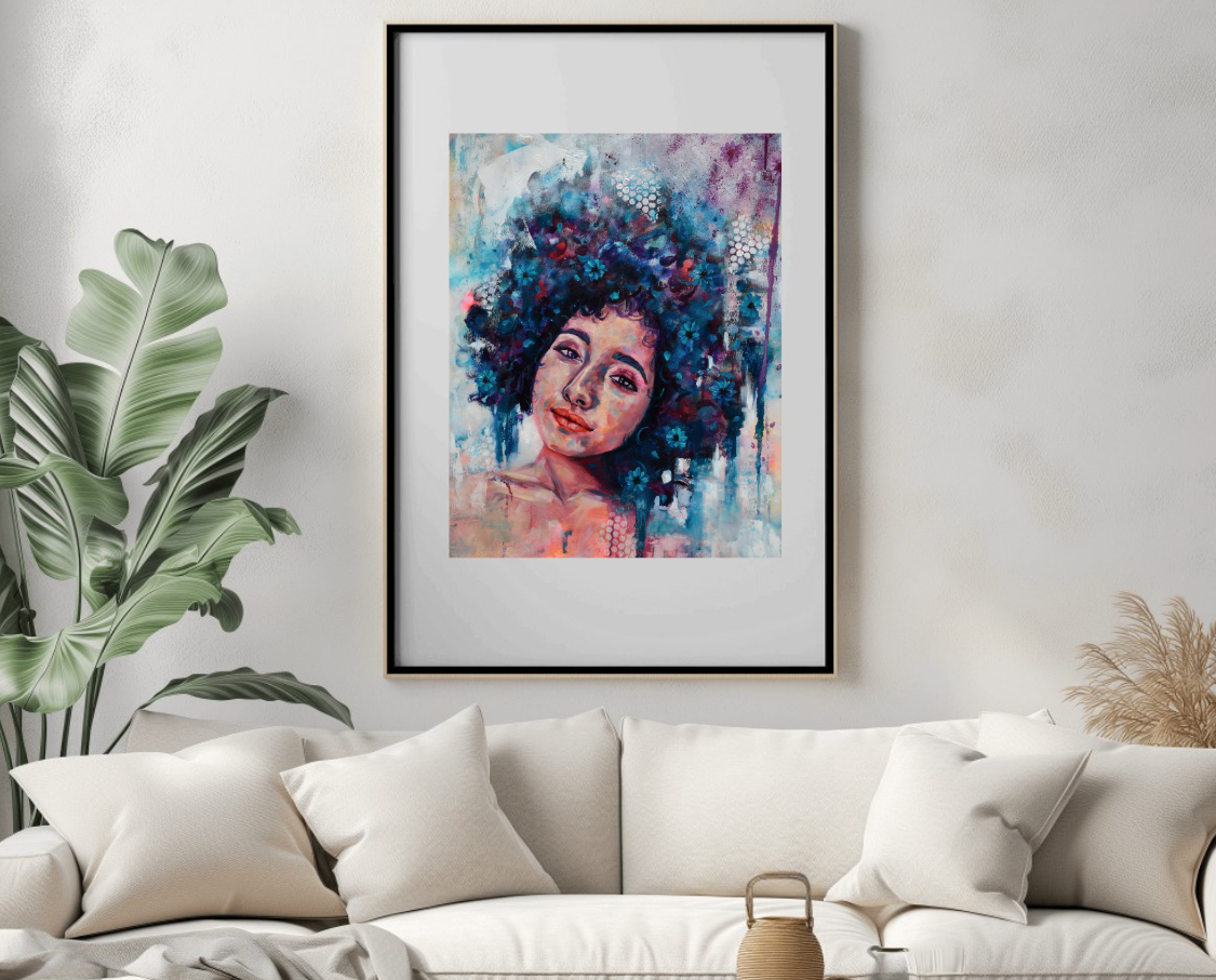 Blue Hair "Print"